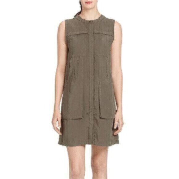 NWT Nau Women’s Flaxible Sable Linen Blend Sleeveless Dress - Small - Picture 1 of 9